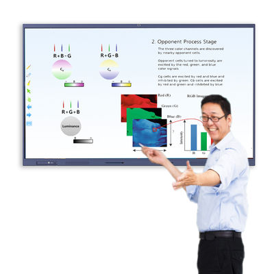 تخته سفید تعاملی آموزشی با سیستم عامل اندروید 11.0/12.0 پنل صفحه نمایش LED/LCD 2x15W/20W بلندگو